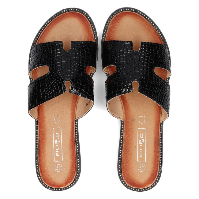 Slippers Filippo DK2100/21 BK black