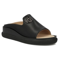 Skórzane klapki Filippo DK7758/26 BK czarne