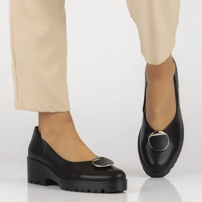 Leather shoes Filippo DP4569/24 BK black