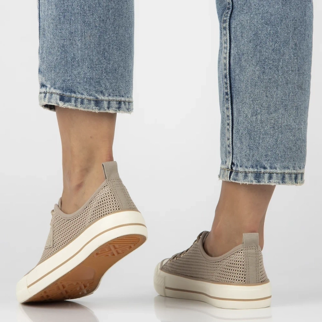 Trampki beige up slim QY838-63 khaki