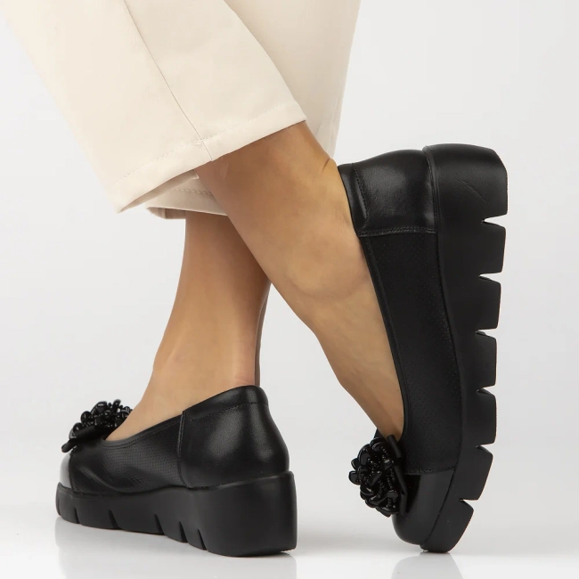 Leather shoes Filippo DP6783/25 BK black