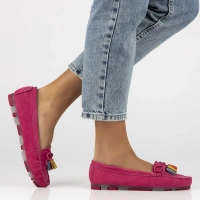 Leather loafers Filippo DP6136/25 FH fuchsia