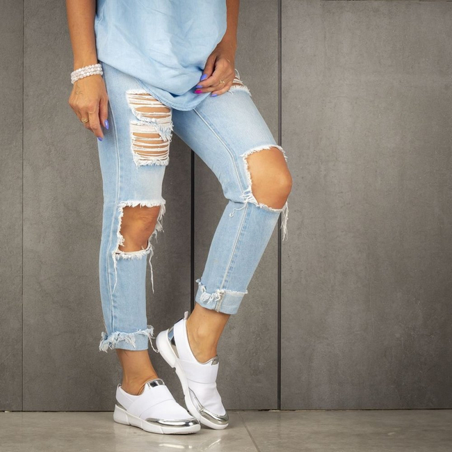 Półbuty MCKEY DSP145/17 SI/WH białe