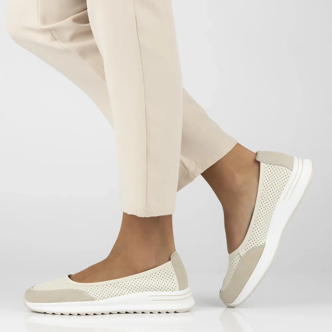 Leather shoes Filippo DP6134/25 BE beige