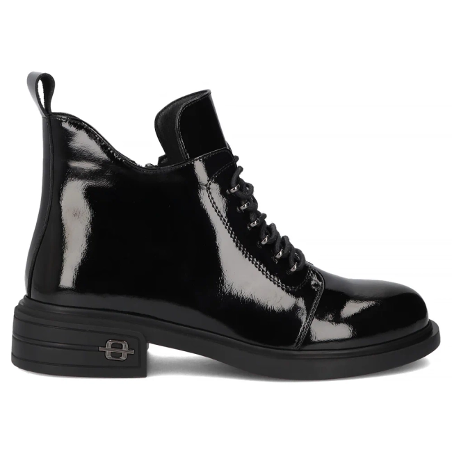 Leather ankle boots Filippo DBT6318/25 BK black