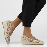 Leather shoes Filippo DP6864/25 BE beige