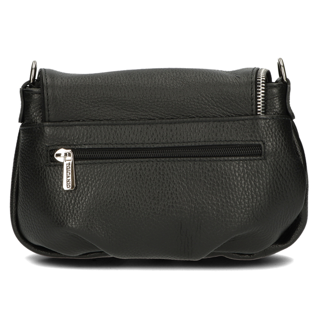 Torebka Toscanio Listonoszka Skórzana C263 czarna