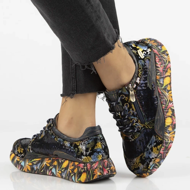 Leather shoes Laura Vita nikito 09 blue