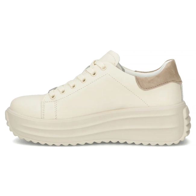Leather sneakers Filippo DP6739/26 BE beige