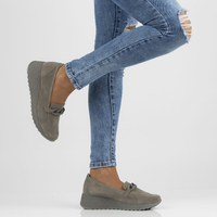 Leather shoes Filippo DP3632/22 GR grey