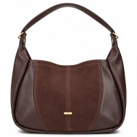 Chocolate brown handbag Etta