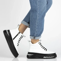 Leather ankle boots Filippo DBT7276/25 WH white