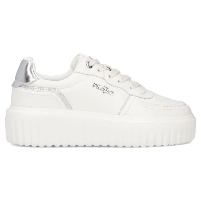 Skórzane sneakersy Filippo DP6726/25 WH białe