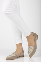 Skórzane mokasyny Filippo 04958 beżowe