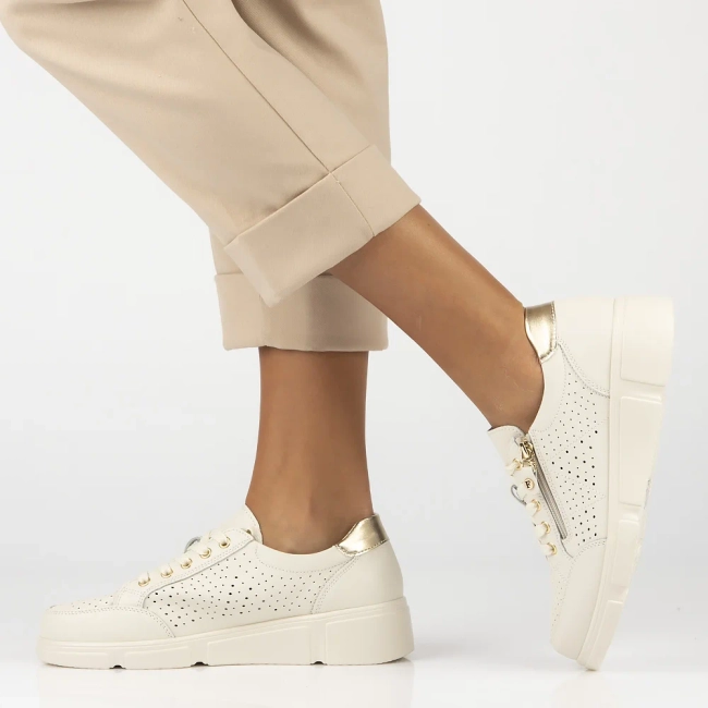 Leather shoes Filippo DP6702/25 BE beige