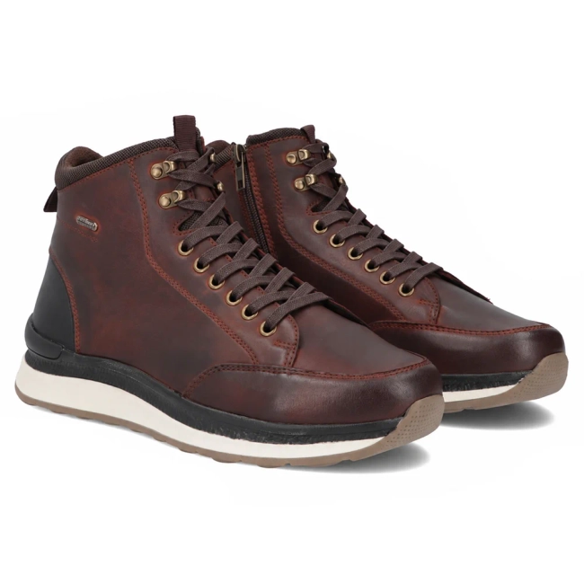 Skórzane botki Filippo MBT8297/26 BR brązowe