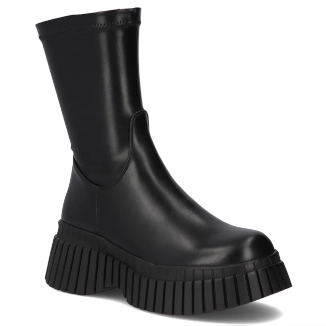 Leather ankle boots Filippo DBT7321/25 BK black