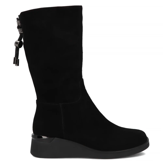 Leather boots Filippo DBT7210/25 BK black