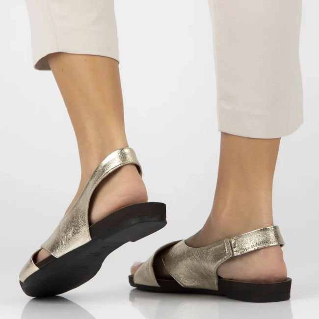 Leather sandals Filippo 40407 gold