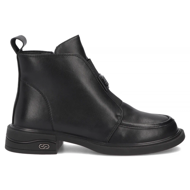 Skórzane botki Filippo DBT8239/26 BK czarne