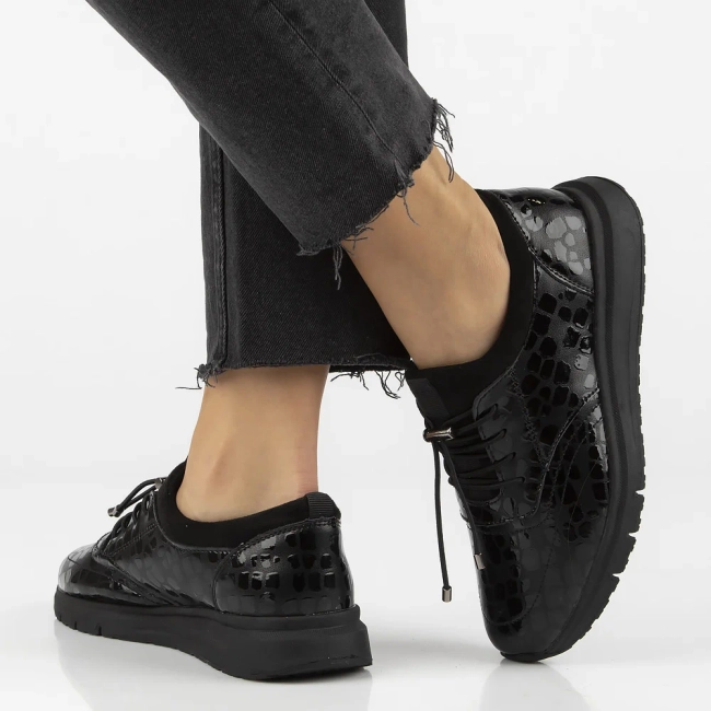 Leather shoes Filippo DP7117/25 BK black