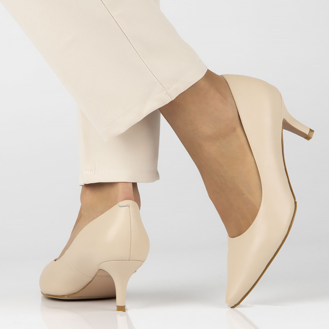 Leather pumps Filippo DP4426/23 BE beige