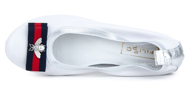 Ballerinas FILIPPO 480 white