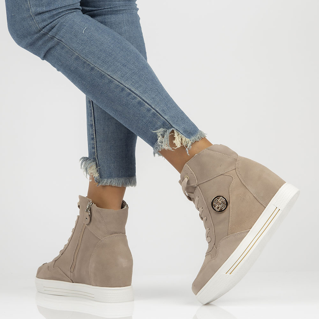 Leather Sneakers Filippo DBT3552/22 BE beige