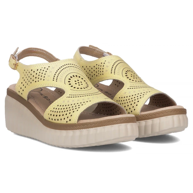 Leather sandals Filippo DS6819/25 YL yellow