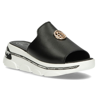 Skórzane klapki Filippo DK3872/22 BK czarne