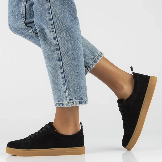 Leather shoes Filippo DP6129/24 BK black