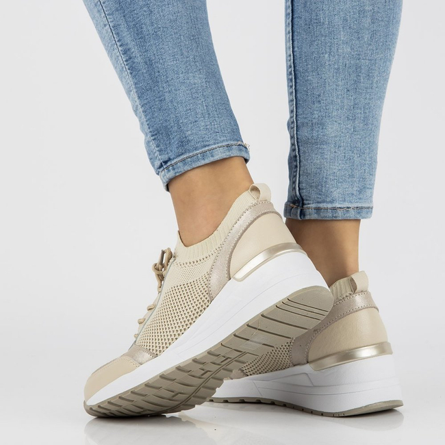 Sneakersy Filippo DP2002/21 BE beżowe