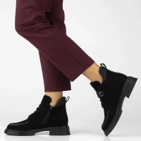 Leather ankle boots Filippo DBT7381/25 BK black