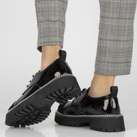 Leather shoes Filippo DP4581/23 BK black