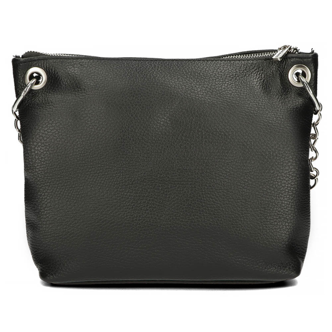 Handbag Toscanio Leather Messenger Bag C9 black