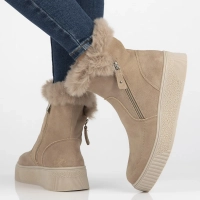 Leather ankle boots DBT6484/24 BE beige