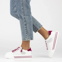 Leather sneakers Filippo DP6704/25 WH FH white