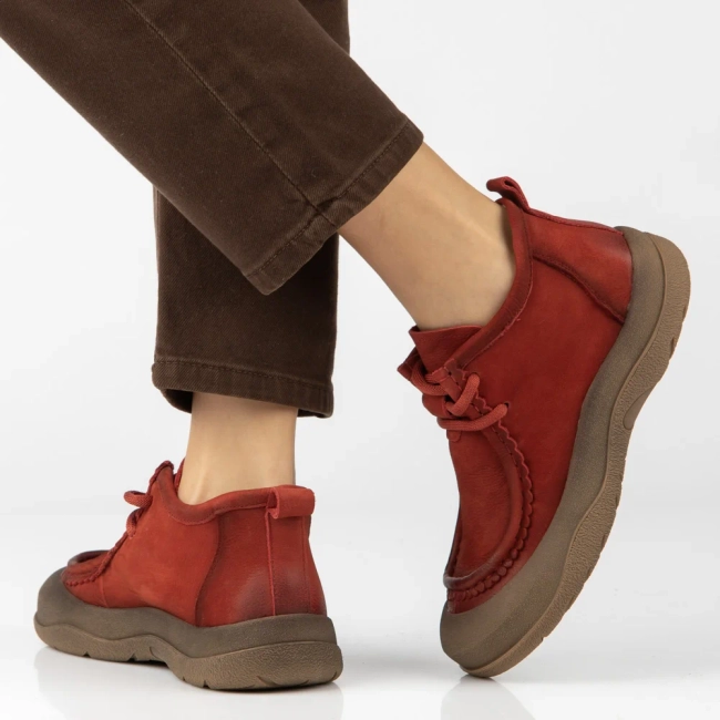 Leather ankle boots Filippo DBT8212/26 RD red