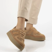 Leather sneakers Filippo DP7174/25 BR brown