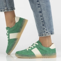 Leather sneakers Filippo DP6770/25 GE green