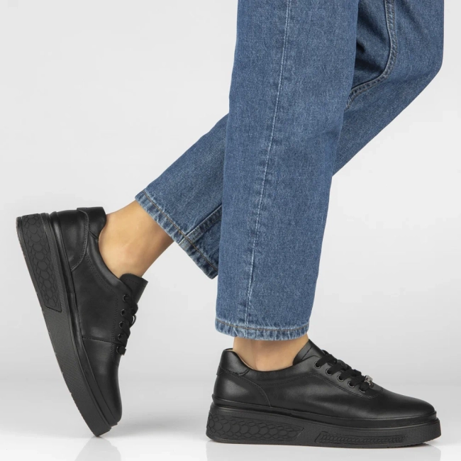 Leather shoes Filippo DP8326/26 BK black