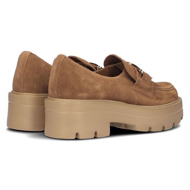 Leather shoes 20086 brown