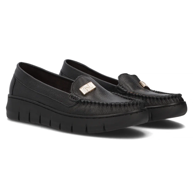 Leather loafers Filippo 10167 black