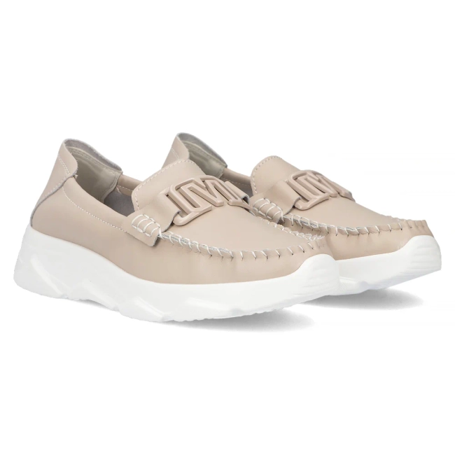 Leather shoes Filippo DP6763/25 BE beige