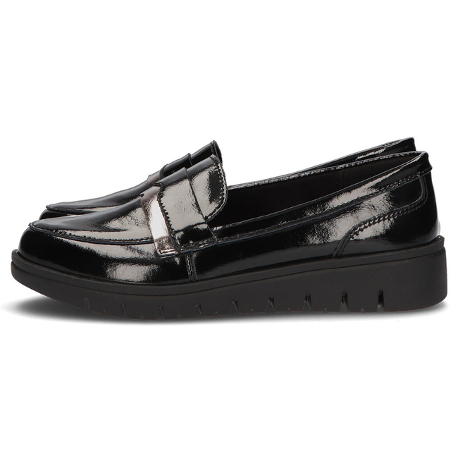 Skórzane półbuty Filippo DP3205/21 BK czarne