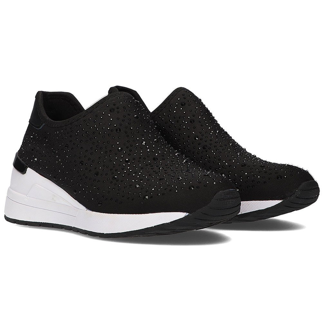 Leather sneakers Filippo DP2001/21 BK black