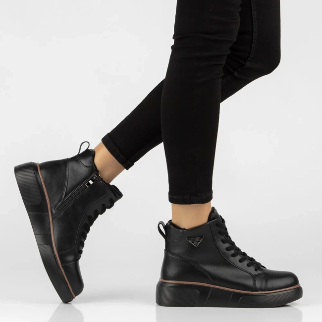 Leather ankle boots Filippo DBT6452/26 BK black