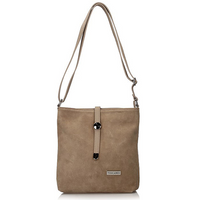 Handbag Toscanio Suede messenger bag A88 beige