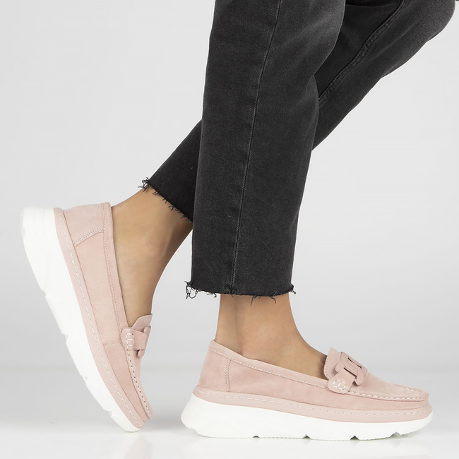 Leather shoes Filippo DP4552/23 PI pink