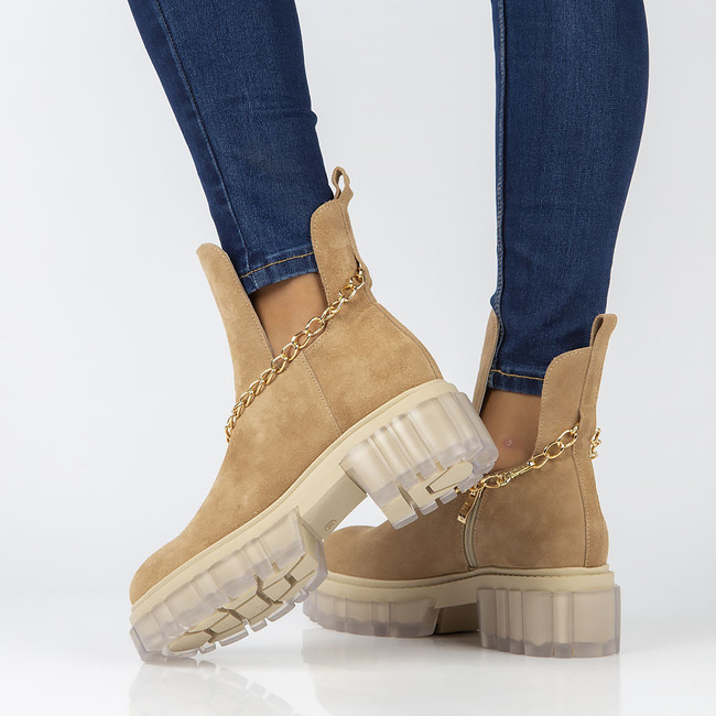 Suede ankle boots Filippo 30065 camel